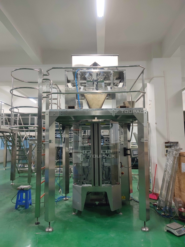 स्वत: कार्यक्षेत्र बैग वजन 4 सिर 10L रैखिक वजनी 4kg वाशिंग पाउडर पैकिंग मशीन