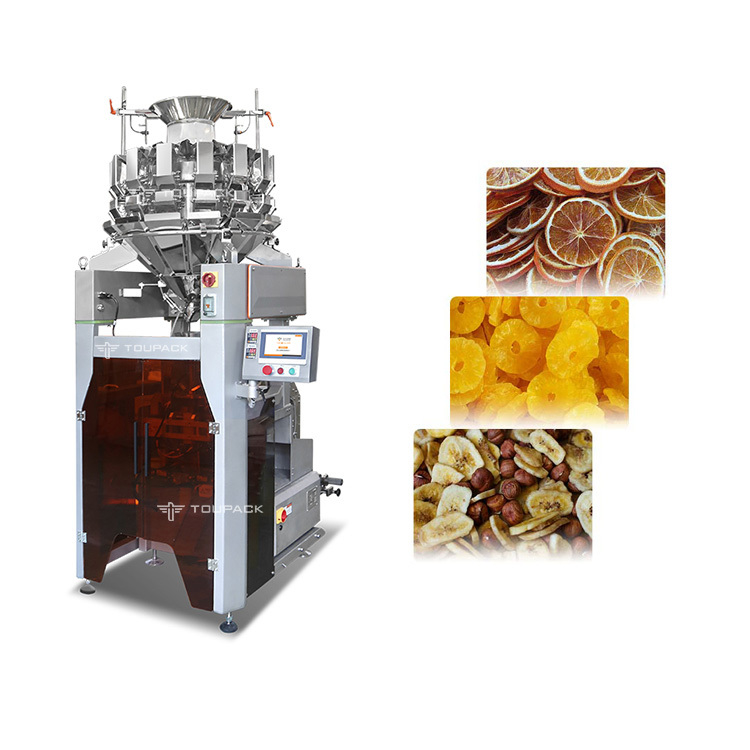 फिल्म की मोटाई मापने के लिए 2.5KW 0.04-0.08mm मल्टीहेड वेइगर पैकिंग मशीन
