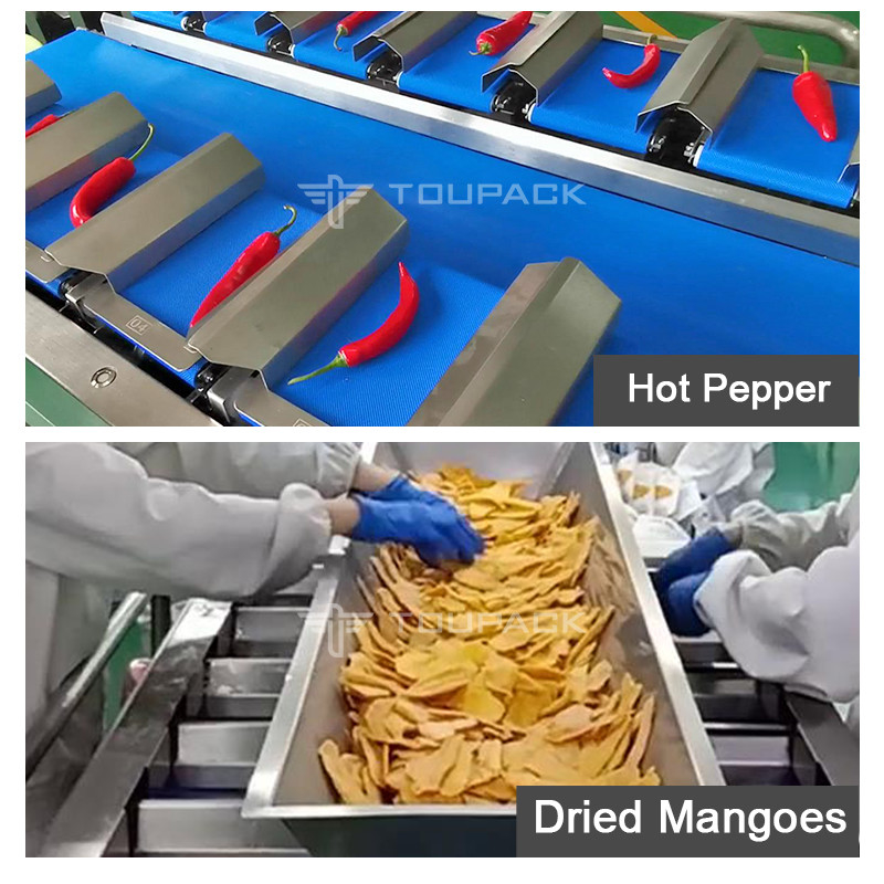 चीनी धूम्रपान सॉसेज अर्ध-स्वचालित 12 सिर बहु-मुख्य वजन पैकिंग मशीन