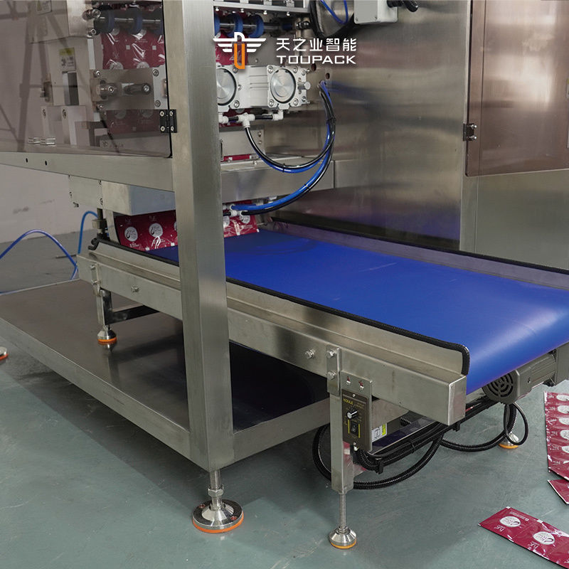 पूर्ण स्वचालित ऊर्ध्वाधर Irrreguar बोतल के आकार का थैली ऊर्जा जेल सॉस शहद रस पैकिंग पैकेजिंग मशीन फैक्टरी