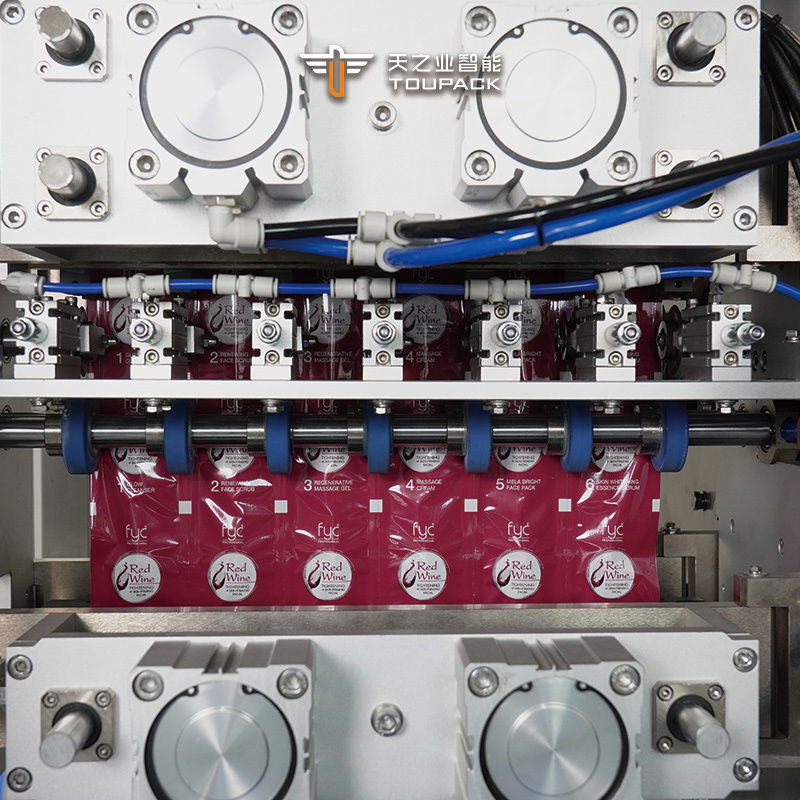 पूर्ण स्वचालित ऊर्ध्वाधर Irrreguar बोतल के आकार का थैली ऊर्जा जेल सॉस शहद रस पैकिंग पैकेजिंग मशीन फैक्टरी