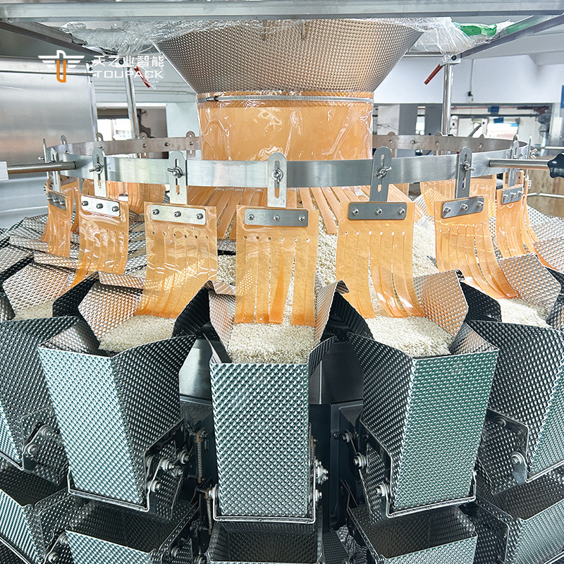 Automatic Multihead Weigher Packing Machine with 30-60BPM Speed and 10g-300g Weighing Range for Food Packaging