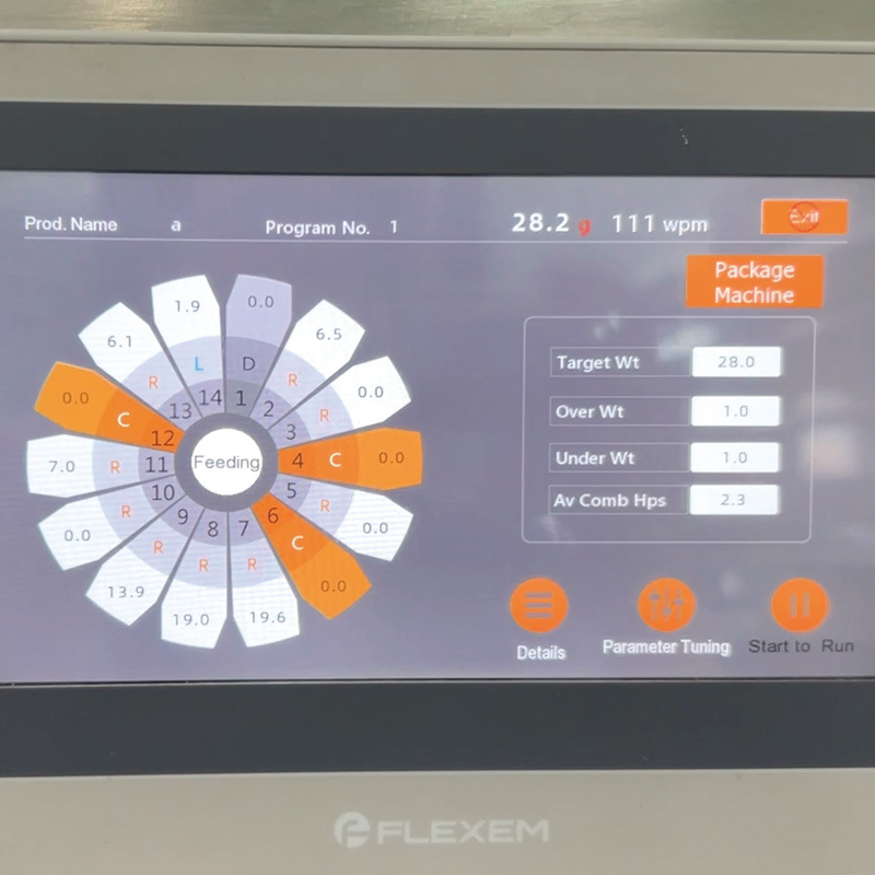 उच्च गुणवत्ता वाली ऊर्ध्वाधर स्वचालित मात्रात्मक कण खाद्य पदार्थ सीलिंग भरने पैकिंग VFFS वजन और पैकेजिंग मशीन