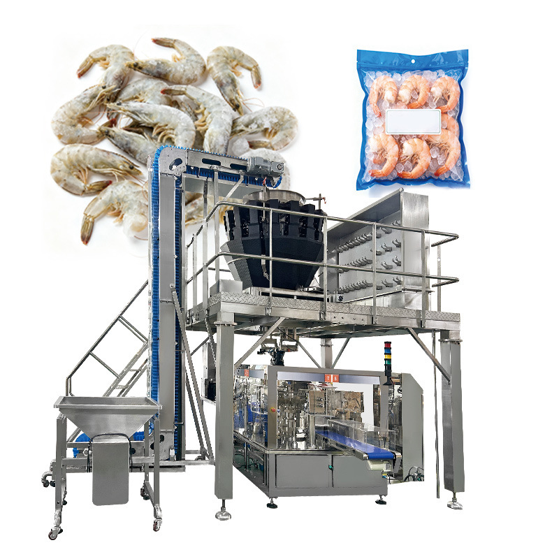 Automatic Frozen Food Packaging Machine with High-Speed Operation 220V and 1 Year Warranty