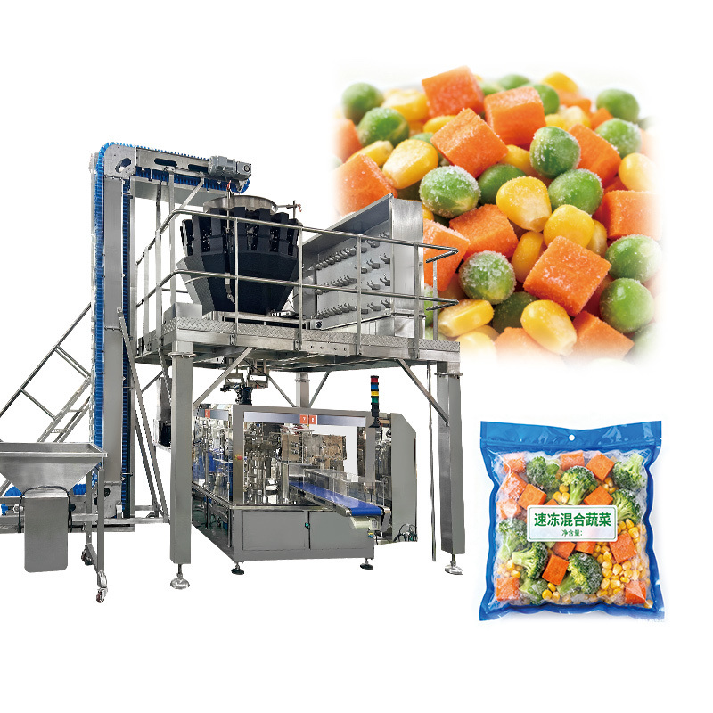 Automatic Frozen Food Packaging Machine with High-Speed Operation 220V and 1 Year Warranty