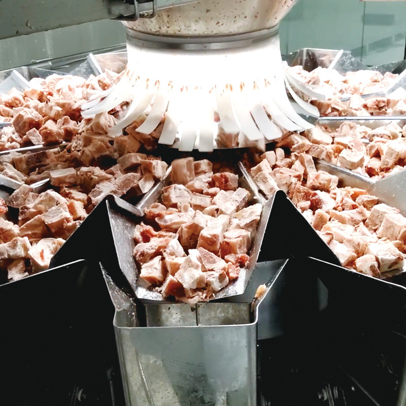 1 किलो 2 किलो चिकन पोल्ट्री नगेट्स विंग्स मीट प्रीमेड पाउच मल्टीहेड वेइजर स्टैंड अप पाउच रोटरी फिल सील पैकिंग मशीन