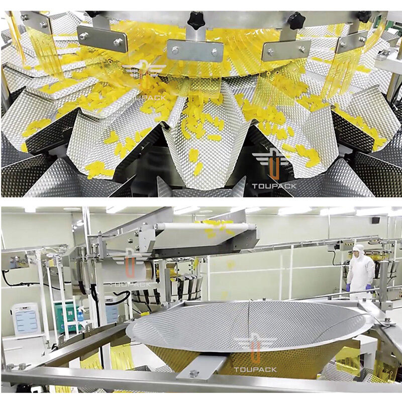 उच्च परिशुद्धता सूखी प्लम ग्रेन्युल प्लास्टिक बोतल पैकेजिंग मशीन लाइन के लिए कैंडी पॉपकॉर्न स्नैक जार कैन भरने की मशीन