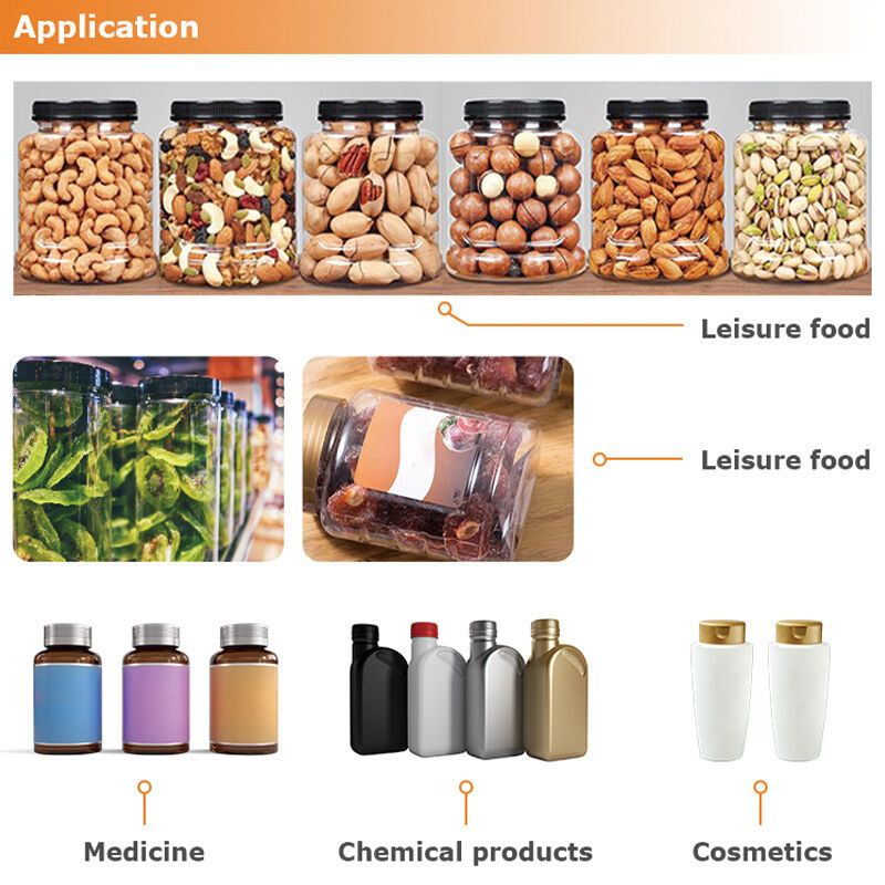 Biscuit Jar Multihead Weigher Filling Machine Plastic Jar And PET Can Cookie Packaging Machine