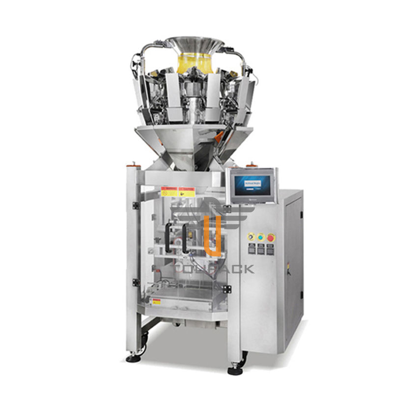 बीन के लिए ऑल इन वन 10 हेड 1.6L 60pc / मिन स्नैक फूड पैकेजिंग मशीन: