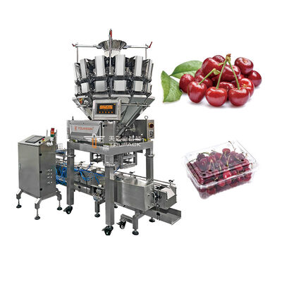 Automatic Plastic Box Weighing Filling Machine For Fruit And Vegetable