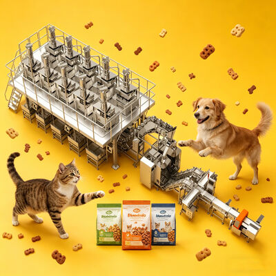 Automatic Pet Food Packing Machine Multi Ingredient Weighing System for Kibble & Freeze Dried Food
