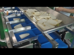 TOUPACK 12 बेल्ट संयोजन तौलने वाला - गाजर स्लाइस तौलने का समाधान